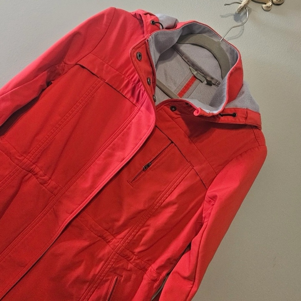 Athleta Red Hooded Jacket